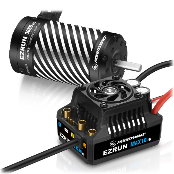 Hobbywing Ezrun MAX10 G2 140A Combo with 3665SD-2400kV 5mm shaft
