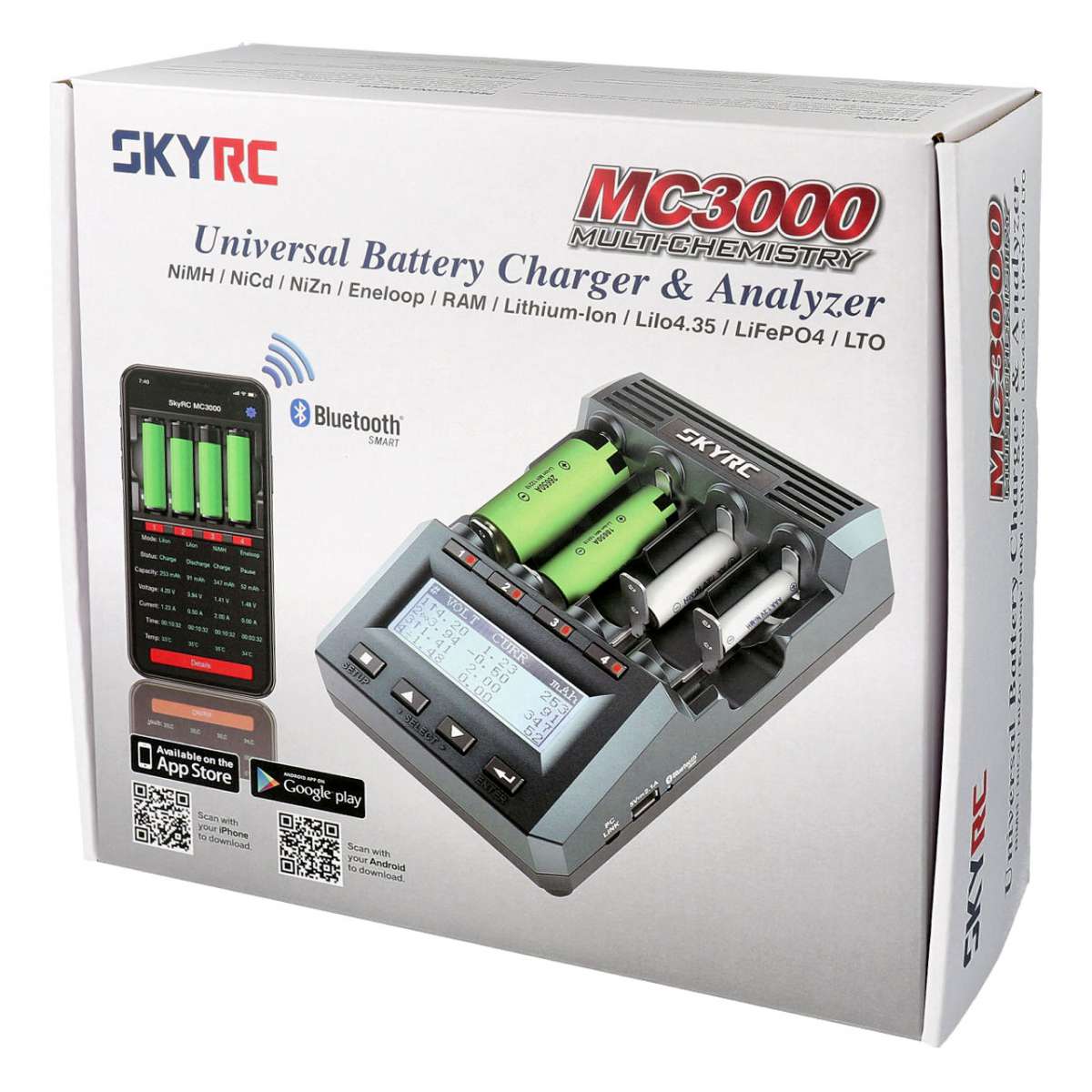 SkyRC MC3000 Ladegerät Analyzer für 4xAA/AAA DC 4A