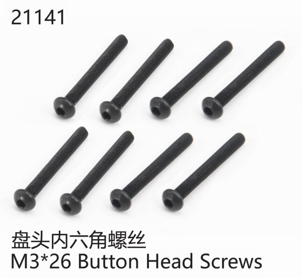 Halbrundkopfschraube M3*26