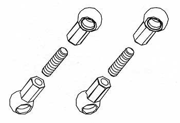 Robitronic Ball cup A&B with Grub Screw Set