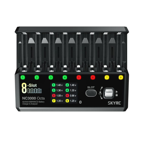 NC3000 Octa Ladegerät für 8xAA/AAA DC 3A