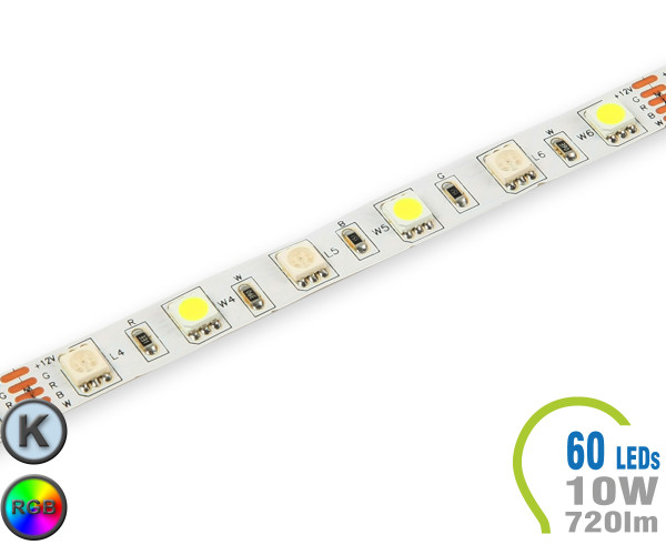 V-TAC LED Strip 720 lm/m - 60 LEDs RGB+Cool White IP20