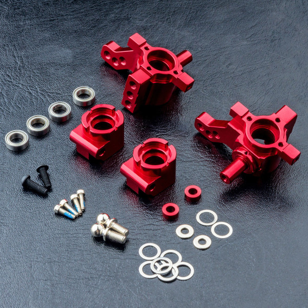MST-Racing MB Alum. Rear upright set (red)