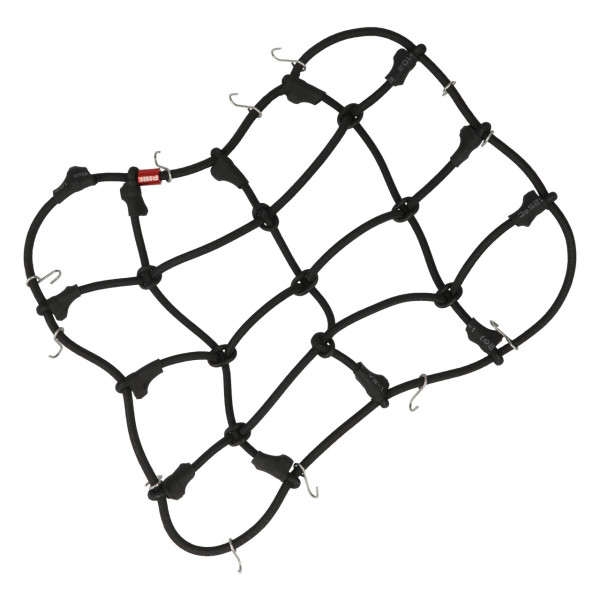 Robitronic Luggage net with hooks Black (150mm x 120mm)