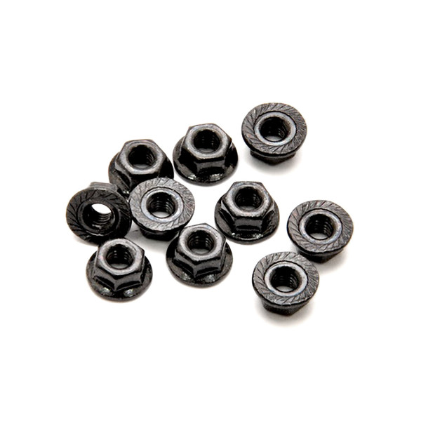 HoBao FLANGE NYLON NUT M3, 10pcs