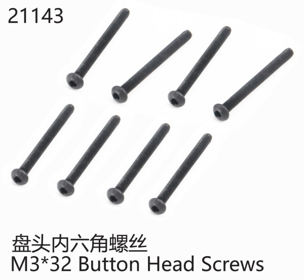Yikong Button Head Screw M3x32mm