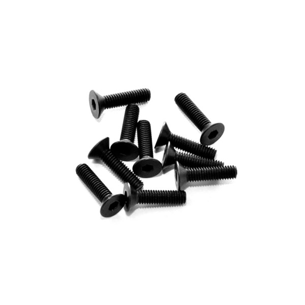 Hobao M3 x 12mm Hex Countersunk tapping screw, 10pcs
