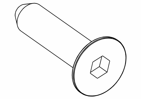MCD Racing Senkkopf Innensechskantschraube M6x25 mm