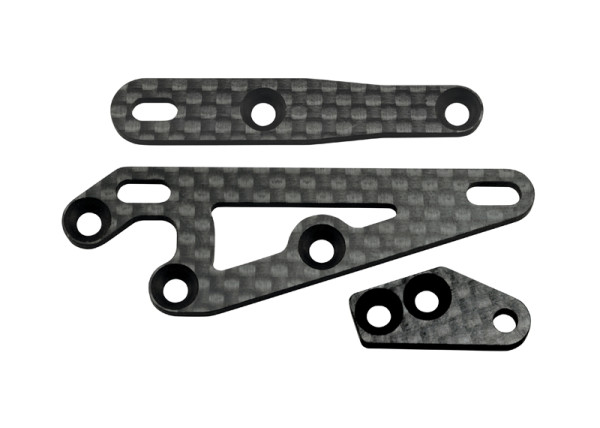 Axial XR10 Carbon Fiber F/R Servo Mounts and Steering Arm Set