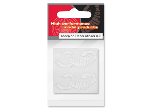 Scorpion Decal Sticker 003 (White)