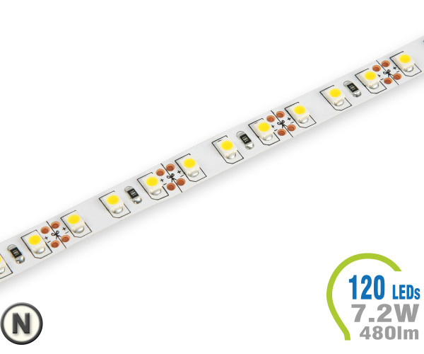 V-TAC LED Strip 480 lm/m - 120 LEDs Natural White Non-waterproof