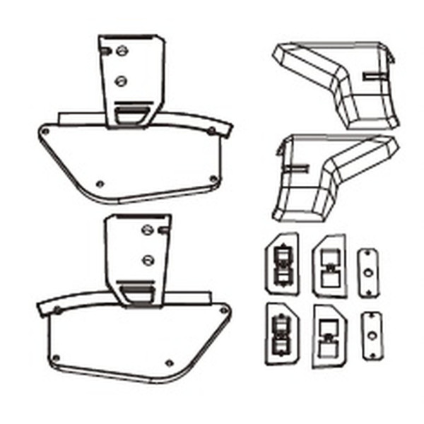 MJX Rear light buckets