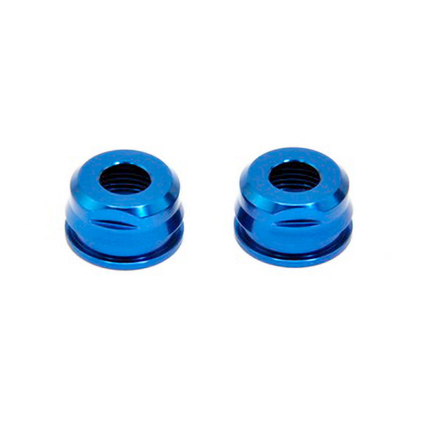 Hobao Shock Cap Bottom- Blue, 2PCS