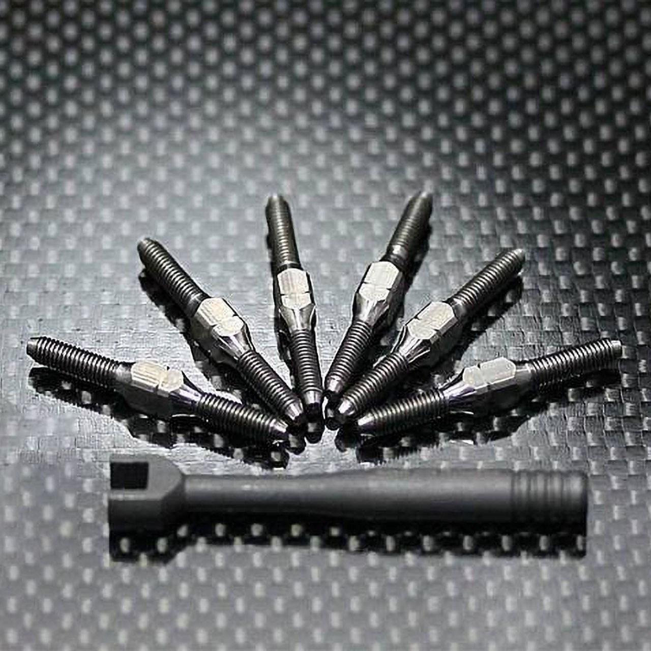 SB401 30mm Ti Turnbuckle Rods Set (30mm Ti TurnbuckleRods *6