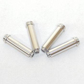 STRC ALUMINUM MACHINED SHOCK BODIES FOR AX10 SHOCKS (4 PCS) SILVE