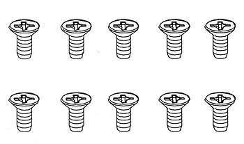 Robitronic 3x6mm Senkkopfschraube für Plastik (10 Stk)