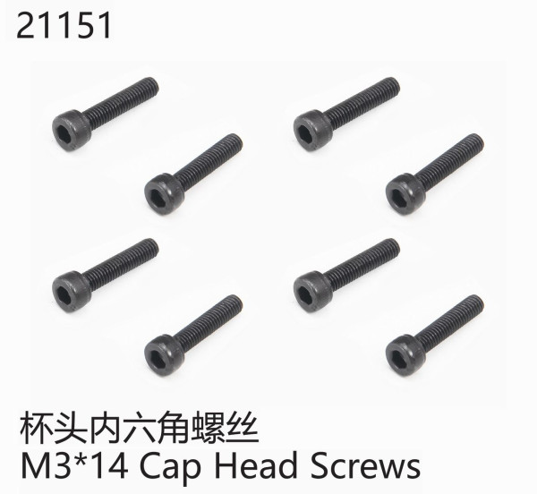 Sechskantschraube mit Innensechskant M3*14