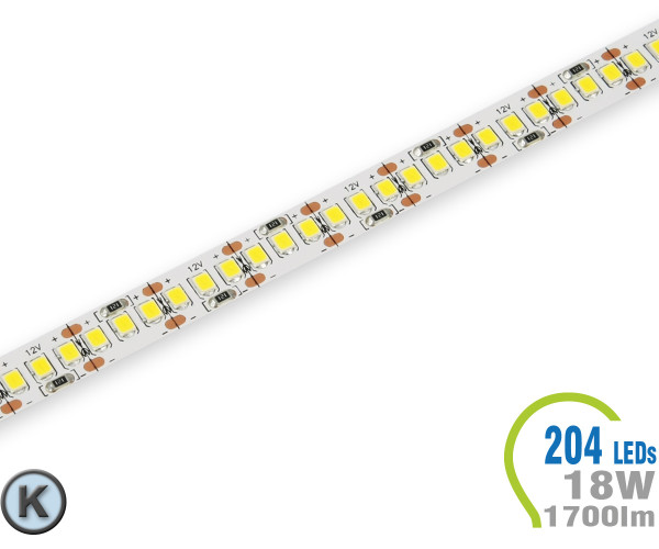 V-TAC LED Strip 1700 lm/m - 204 LEDs Cool White Non-waterproof