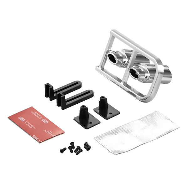 Killerbody Auspuff Set Oval Chrome für LED Einbau