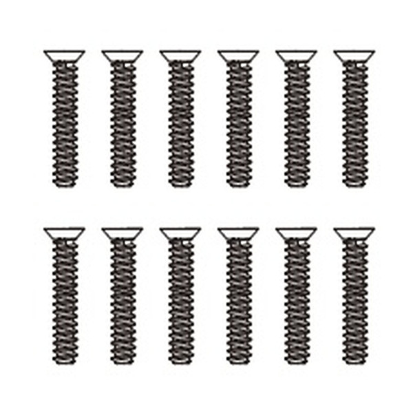 MJX Countersunk head flat tail screws (12PCS)