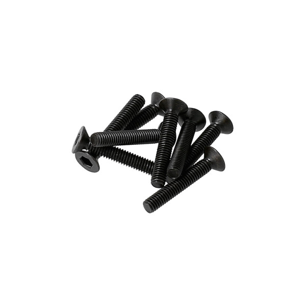 PR Racing Flat Head Screws M2.6x16mm (8)