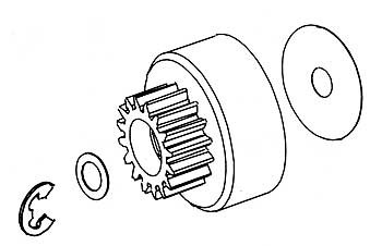 Robitronic Clutch Gear 1-Speed 16T