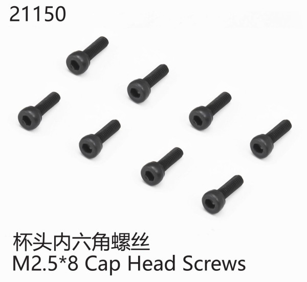 Sechskantschraube mit Innensechskant M2,5*8