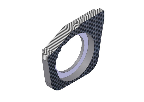 KM 4mm Front Carbon Belt Adjust Bearing Hub Holder Right