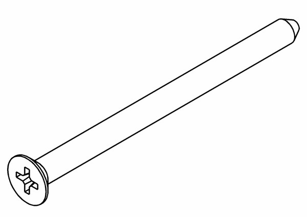 MCD Racing Senkkopf PZ2 Schneidschraube 5x70 mm