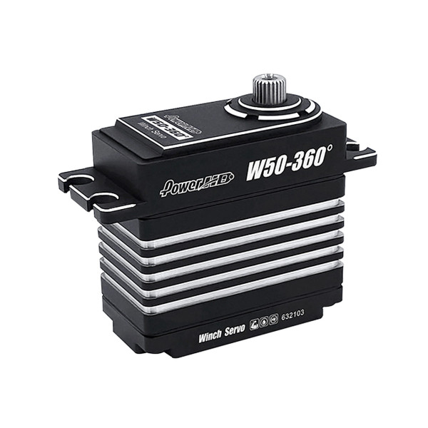 W50-360° HV CNC Coreless Digital Servo 50.0KG/0.9sec@8.4V