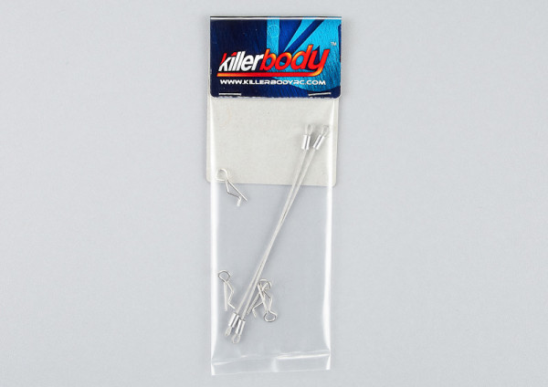 Killerbody Karosserieklammern mit 100mm Metalseil (4 Stk)
