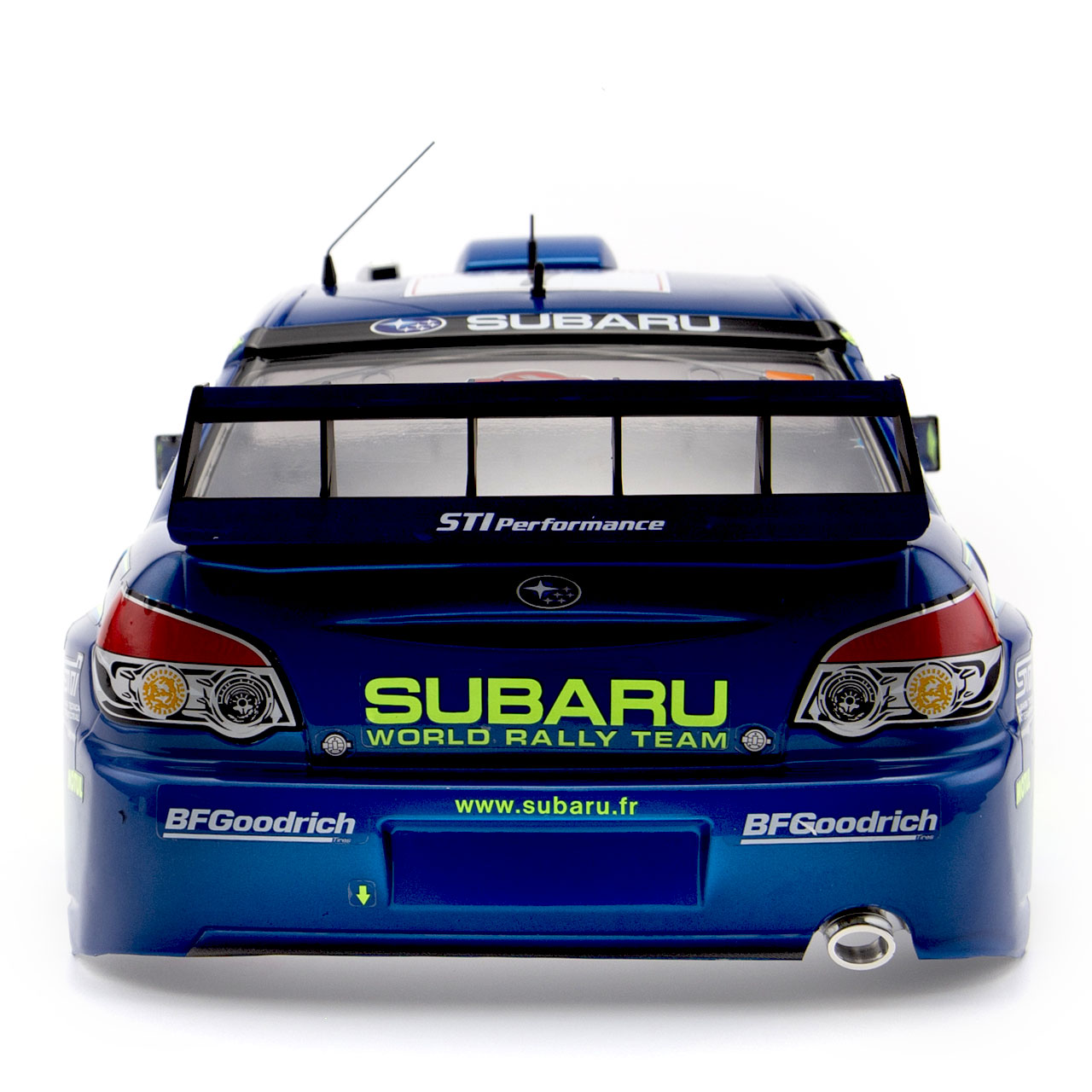Subaru Impreza WRC 2007 Karosserie Blau lackiert 195mm RTU