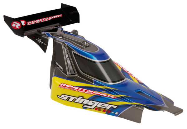 Robitronic EB-1 Car Body - Yellow / Blue