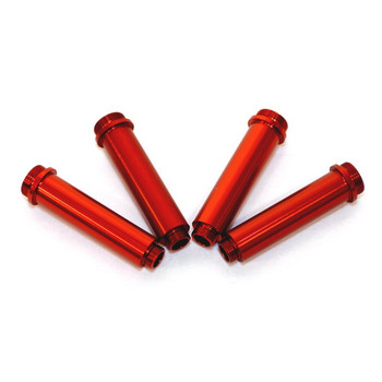 STRC ALUMINUM MACHINED SHOCK BODIES FOR AX10 SHOCKS (4 PCS) RED
