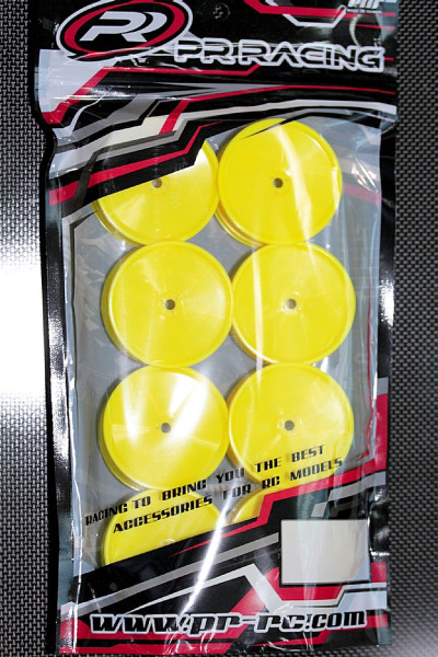 PR Racing 2WD und 4WD Felgen Hinten Gelb 55x38mm (8 Stk)