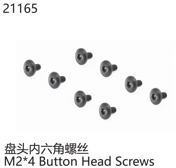 Halbrundkopfschraube M2*4