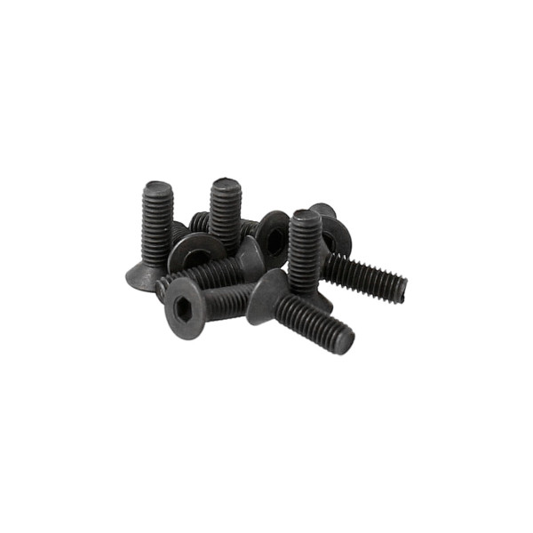 PR Racing Flat Head Screws M3x10mm 10pcs