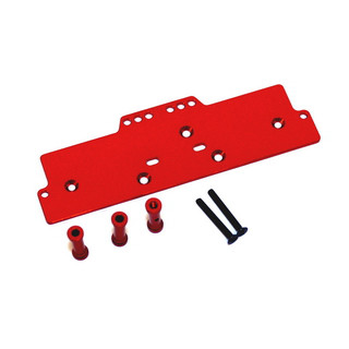STRC MACHINED ALUM ADJUSTABLE 4 LINK FRONT SERVO/BATTERY PLATE FO