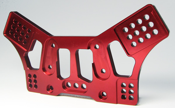 Robitronic CNC Shock Tower Front red anodized