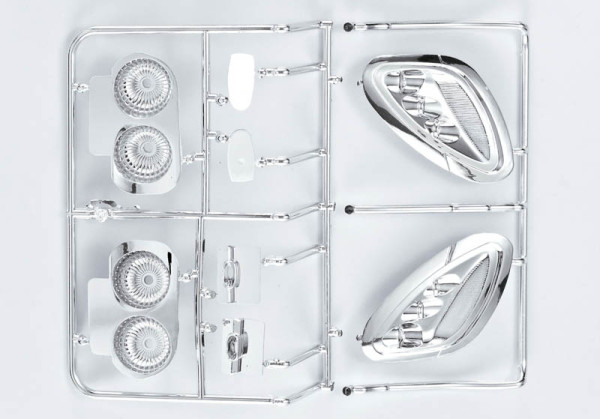 Killerbody Anbauteile verchromt für Corvette 1/7 (Spiegel, etc)