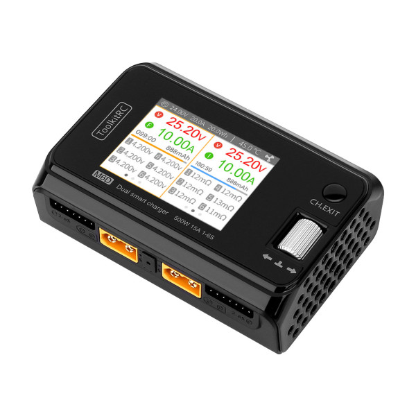 ToolkitRC M6D LiPo 1-6S 15A 2 Kanal Ladegerät DC 7-28V
