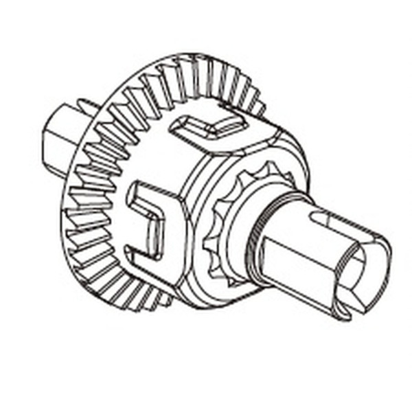 MJX Rear Differential Assembly