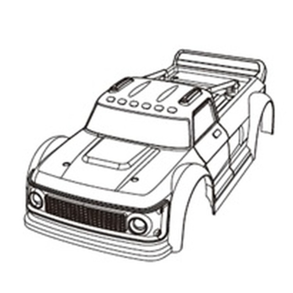 14301 Karosserie (ohne Lampen oder andere Teile)