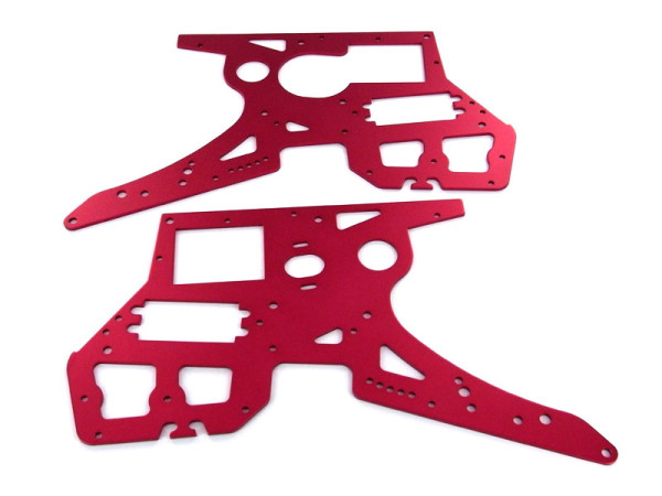 SkyRC Seitenrahmen Rot für SR5 Motorrad (RB-B001/2)