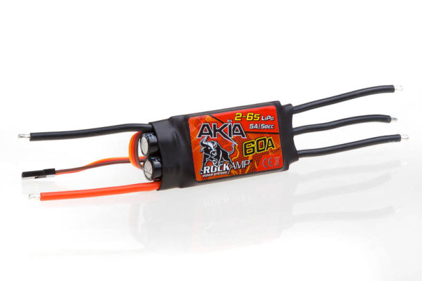 Rockamp Akia 60A Brushless Speedo 2-6S Lipo 5A SBEC