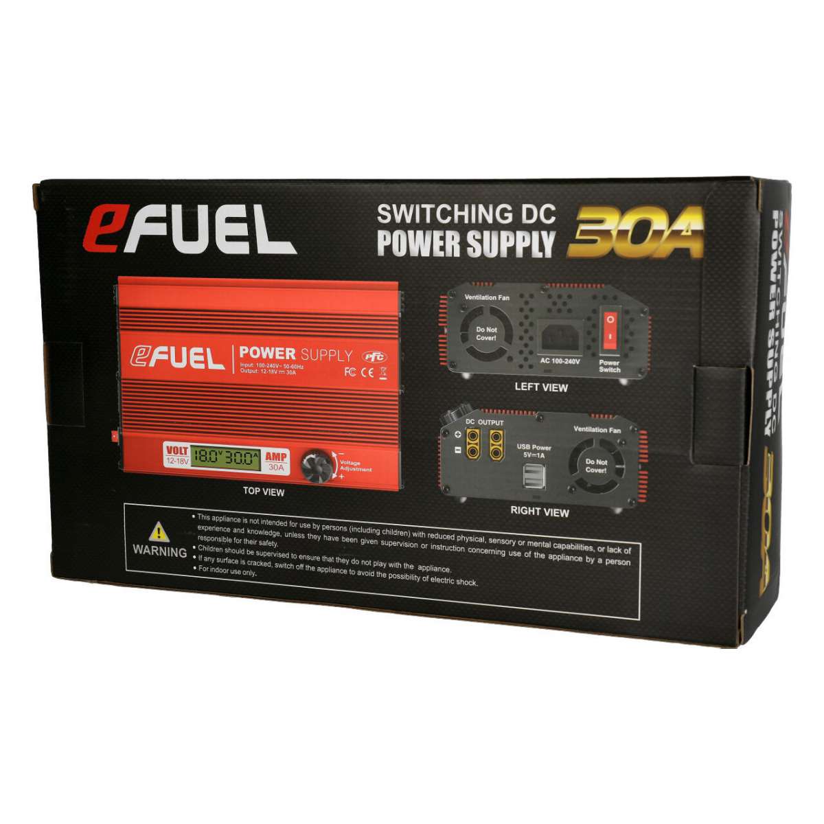 安定化電源 SKYRC製eFUEL 30A 自宅やサーキットなどでの急速充電に最適!