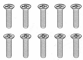 Robitronic 3x15mm Senkkopfschraube (10 Stk)