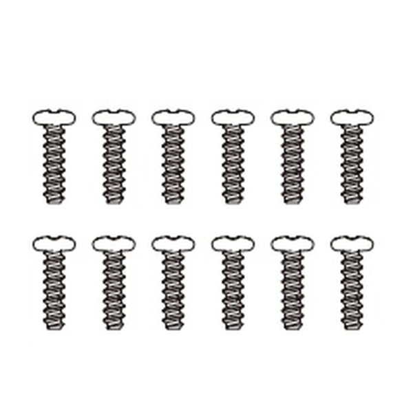 MJX Round head flat tail screws (12PCS)