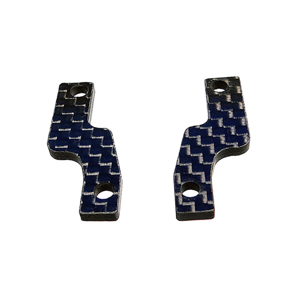 Hobao REAR SUPPORT PLATE 2.3 MM CARBON FIBER, 2PCS