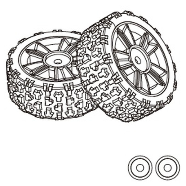 MJX Reifen TPR (2 Stück)